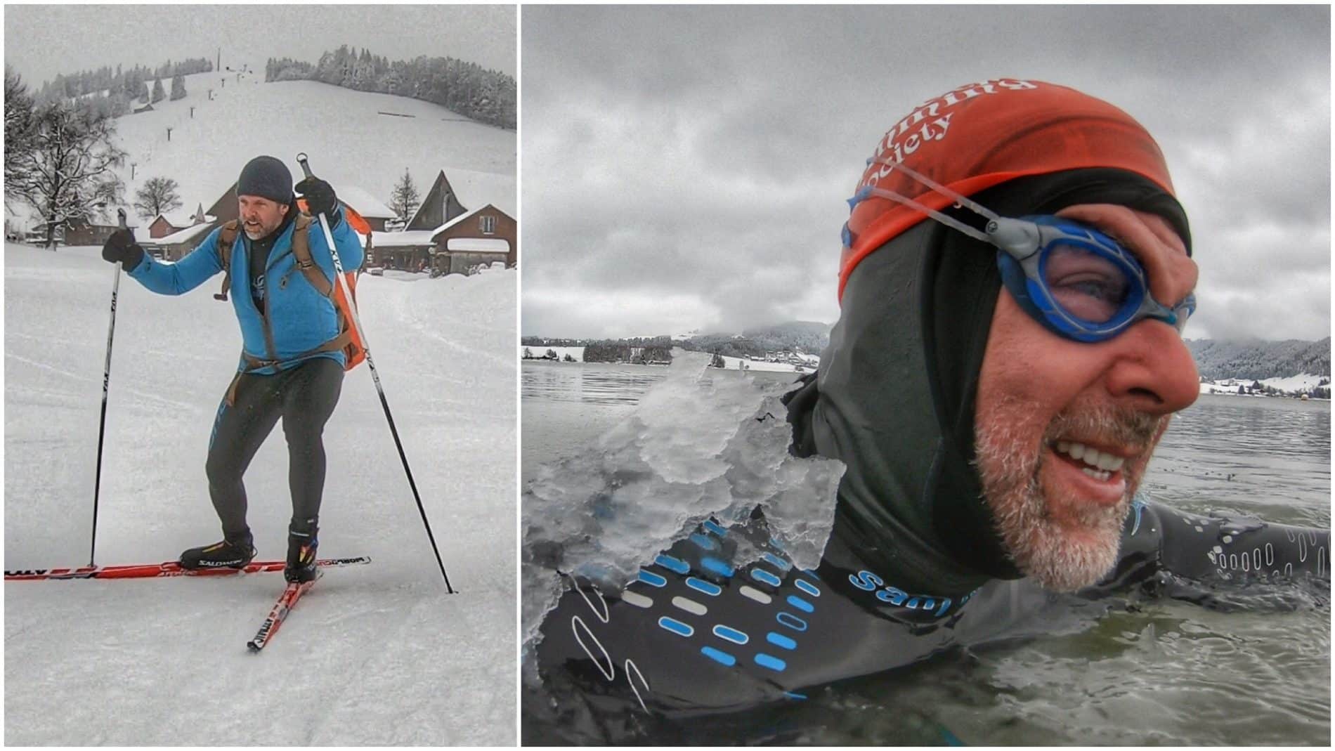 Jeff Grant XC Ski Ice Swim
